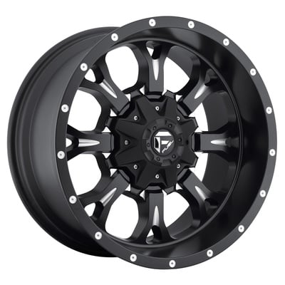 FUEL Off-Road D517 Krank, 17x9 Wheel with 5 on 5 and 5 on 5.5 Bolt Pattern - Matte Black Milled - D51717905750